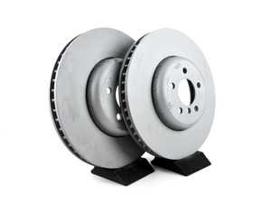 ES#3199800 - 34116785675HCKT - Front High Carbon Brake Rotors - Pair (374mm) - Premium rotor set for better cooling, less brake fade, and quieter braking. Featuring a lightweight fixed 2-piece design. - Pagid - BMW