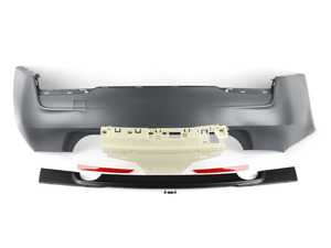 ES#3674382 - F30MTRR2PDC - M Sport Style Rear Bumper - Dual Exit - Add the more aggressive rear bumper from the M Sport package - ECS - BMW