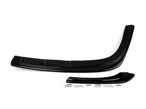 ES#3561376 - AURS4B5RSD1+RD1G - B5 RS4 Rear Splitter - Gloss Black (With Vertical Bar)  - (NO LONGER AVAILABLE) - ABS plastic splitter that will enhance the look of your vehicle in minutes! - Maxton Design - Audi