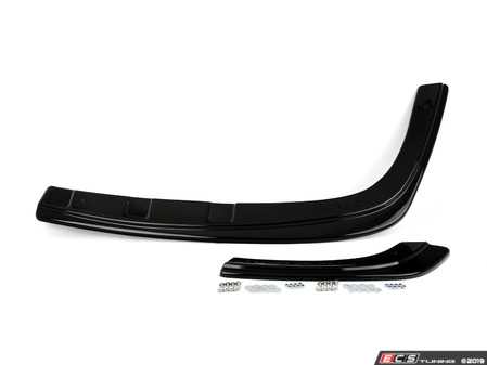 ES#3561376 - AURS4B5RSD1+RD1G - B5 RS4 Rear Splitter - Gloss Black (With Vertical Bar)  - (NO LONGER AVAILABLE) - ABS plastic splitter that will enhance the look of your vehicle in minutes! - Maxton Design - Audi