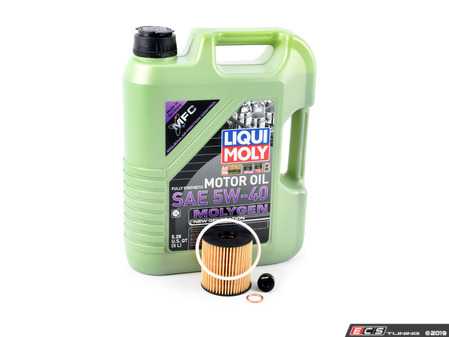ES#4000930 - 114276224468KT1 - Molygen Oil Service Kit - Includes Hengst oil filter and Liqui Moly 5w-40 oil with Molygen technology - Assembled By ECS - MINI