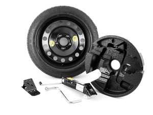 ES#3985135 - 71116758781KT - Spare Tire Kit 17" - Includes Genuine BMW 17" steel wheel with mounted & balanced Kumho tire - plus the tools you need to change your tire on the side of the road. - Assembled By ECS - BMW