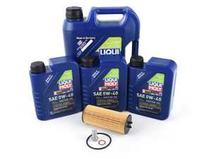 ES#2816723 - 2781800009KT3 - M157 Liqui Moly Synthoil Oil Service Kit (0w-40) - Includes Hengst filter and Liqui Moly Synthoil Energy 229.5 Spec oil - Assembled By ECS - Mercedes Benz