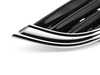 ES#77065 - 51131490375 - Upper Grille Full Section Black With Chrome Indented Top - Priced Each - Restore your factory black MINI grille - Genuine MINI - MINI