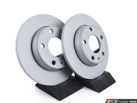 ES#3004 - 8E0615601QKT3 - Rear Brake Rotors - Pair (255x12) - Restore the stopping power in your vehicle - Featuring "Coat Z Anti-Corrosion" coating - Zimmermann - Audi