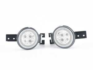 ES#3663853 - V-220101 - LED Front Indicator / Parking Light Kit - Clear Lens  - Mounts in location of your factory bumper mounted turn signals - Vinstar - MINI