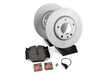 ES#3647771 - 34112226813KT1 - Front Brake Service Kit - Featuring Zimmermann coated rotors and Pagid brake pads - Assembled By ECS - BMW