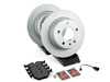 ES#3647772 - 34212225507kt1 - Rear Brake Service Kit - Featuring Zimmermann coated rotors and ECS DD23 ceramic pads. - Assembled By ECS - BMW