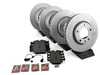 ES#3647770 - 34112226813KT - Front And Rear Brake Service Kit - Featuring Zimmermann coated rotors and Pagid brake pads - Assembled By ECS - BMW