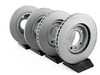 ES#3647770 - 34112226813KT - Front And Rear Brake Service Kit - Featuring Zimmermann coated rotors and Pagid brake pads - Assembled By ECS - BMW