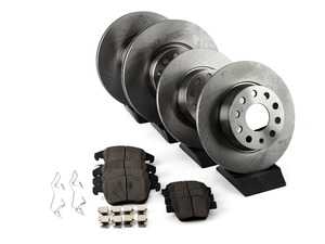 ES#3159653 - KOE5803 - Autospecialty Daily Driver Front & Rear Brake Service Kit (312x25/272x10) - A fast, easy and affordable solution to restore braking performance - Power Stop - Volkswagen