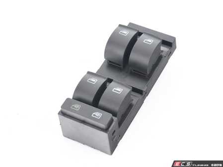 ES#3625886 - 4B0959851B4PK - Front Power Window Switch Assembly - Sabre (Black) - Left - Controls power window function of all doors with locking ability - URO - Audi