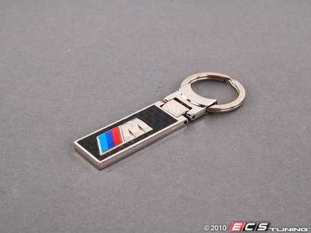 ES#190551 - 80230305916 - BMW Key Chain - ///M - (NO LONGER AVAILABLE) - BMW ///M logo garnished in carbon fiber - Genuine BMW - 