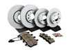 ES#3184256 - 8E0615301QKT1 - Premium Front & Rear Brake Service Kit - Featuring Zimmerman rotors and ECS DD23 Daily Driver ceramic pads - Assembled By ECS - Audi