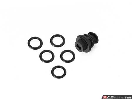 ES#4006896 - 015137ecs02KT -  MQB Magnetic Drain Plug - With 5 Replacement O-Rings  - Capture harmful particulates from circulating within your oiling system and make services easier with our 13mm hex drive - ECS - Audi Volkswagen Porsche