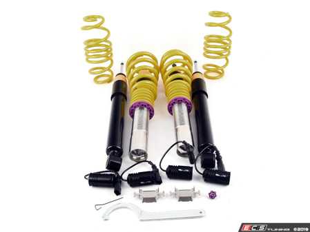 ES#2619630 - 15210099 - V2 Series Coilover Kit - With EDC Deactivation Kit - Variant 2 coilovers offer sport handling with adjustable rebound dampening - KW Suspension - Audi