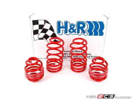 ES#1303297 - 29438 - Sport Spring Set - ROW MK4 Golf/Bora 4Motion  - Mild lowering for the daily driver. Average lowering of 1.8"F 1.6" R - H&R - Volkswagen