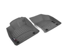 ES#2838034 - 464961 - Front FloorLiner - Grey - Laser measured for perfect fitment and ultimate protection against moisture and debris - WeatherTech - Audi Volkswagen