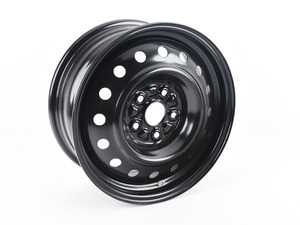 ES#3190457 - 939-116 - 16" Steel Wheel - Priced Each - 16"x6.5" ET50 5x112 - Rally Black - Dorman - Audi Volkswagen