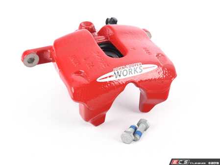 ES#59885 - 34116770191 - Caliper Housing JCW - Front Left - Attaches to the brake carrier - Genuine MINI - MINI