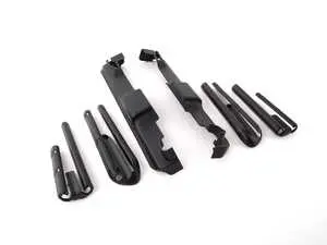 Seat rail trim - black