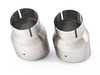 ES#3658973 - TPK0007 - Double-Walled Exhaust Tips - Brushed Silver - Pair of slash-cut double-walled 3.5 exhaust tips with 2.5" inlets - APR - Audi Volkswagen Porsche