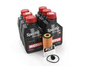 ES#4006974 - 06L115562KT19 - Motul Specific Oil Service Kit (0w-20) - Includes Motul Specific 508.00/509.00 0w-20 oil, filter and drain plug for a complete oil service - Assembled By ECS - Audi Volkswagen