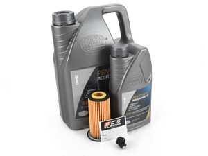 ES#4006934 - 06L115562KT14 - Pentosin Oil Service Kit (5w-40) - With Magnetic Drain Plug - Includes Hengst oil filter, Pentosin high performance 5W-40 synthetic engine oil and ECS Magnetic Drain Plug - Assembled By ECS - Audi Volkswagen