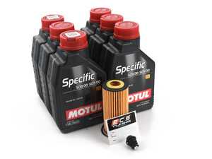 ES#4006975 - 06L115562KT20 - Motul Specific Oil Service Kit (0w-20) - ECS Magnetic Drain Plug - Includes Motul Specific 508.00/509.00 0w-20 oil, filter and ECS Magnetic Drain Plug for a complete oil service - Assembled By ECS - Audi Volkswagen