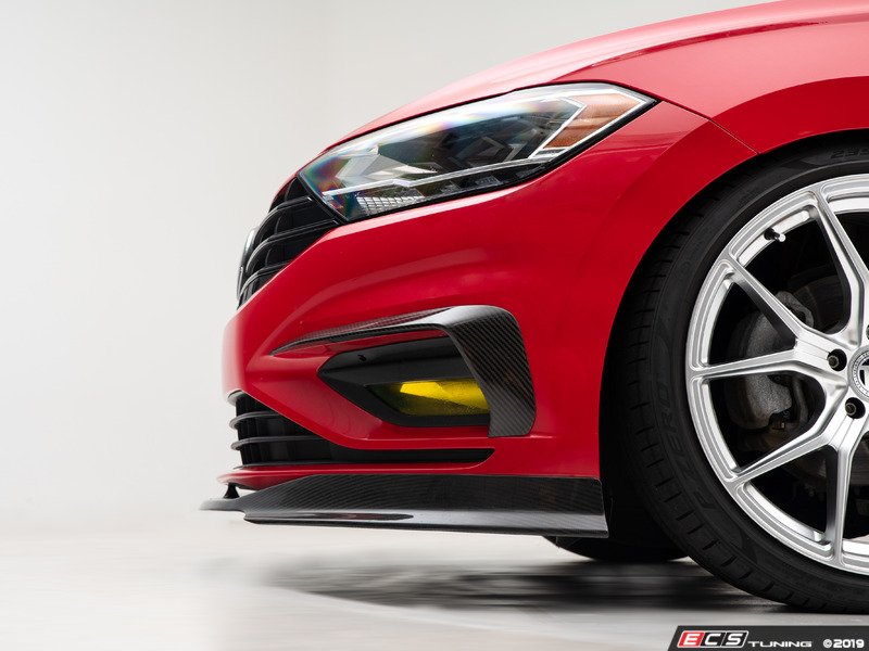 ECS 027359ecs01KT MK7 Jetta Carbon Fiber Front Lip Spoiler