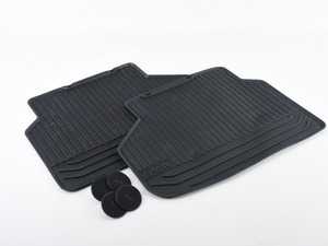 ES#2859669 - 51472409279 - All Weather Rubber Floor Mats - Black - (NO LONGER AVAILABLE) - Rubber mats keep liquid from soaking in. - Genuine BMW - 