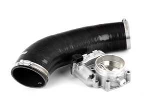 ES#3677173 - 034-112-6018KT - 74mm Throttle Body Upgrade Kit - Includes larger 74mm Porsche 997 throttle body and 034Motorsport silicone inlet hose, which allows you to retain the factory airbox - Assembled By ECS - Audi
