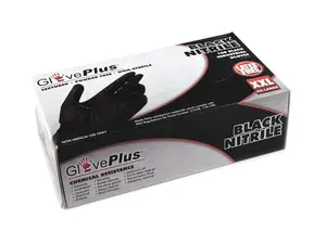 GlovePlus Black Nitrile Gloves - Box of 100 - XXL - (NO LONGER AVAILABLE)