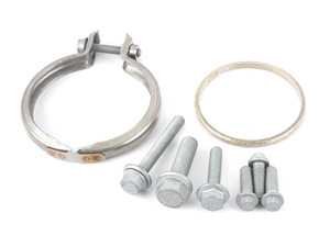ES#4005021 - 5Q0253115BKT - Downpipe Installation Kit - Includes necessary one-time-use bolts and V-band to replace your downpipe on 4Motion vehicles - Assembled By ECS - Volkswagen