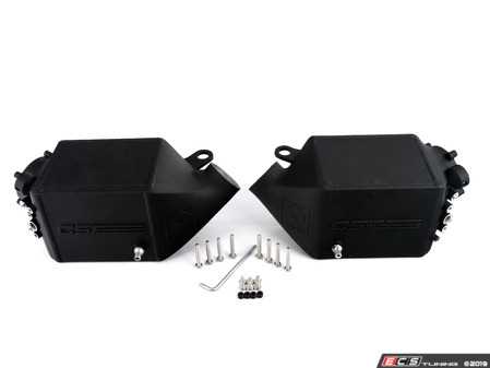 ES#3477950 - 8109 - Twin Charge-Air-Cooler Set - Crinkle Black - Lower your intake temperatures and greatly improve your performance! - CSF - BMW