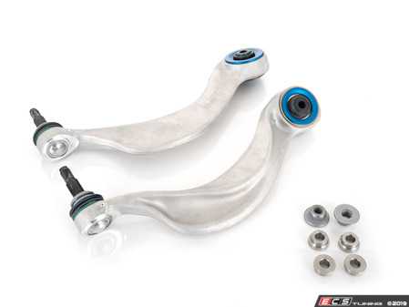 ES#3621929 - 025735TMSKT - Turner Motorsport Thrust Arm Monoball Upgrade - Pre-Installed Arms - Comes with both curved arms as a complete assembled kit with bushings and hardware. - Turner Motorsport - BMW