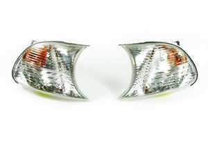 ES#252147 - 63126904307/308 - Front Turn Signal Assembly - Set - Clear turn signal assemblies - Genuine BMW - BMW