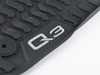 ES#3640873 - 83B061221041 - All-Weather Rubber Floor Mats - Front - Black with 'Q3' Logo - Extremely durable all weather mats to protect your carpet - Genuine Volkswagen Audi - Audi