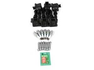 ES#3669082 - 99760210402KT1 - Beru Ignition Coil Update Kit with NGK Plugs - Includes updated coils, NKG BKR7EQUP plugs, and mounting hardware - Assembled By ECS - Porsche