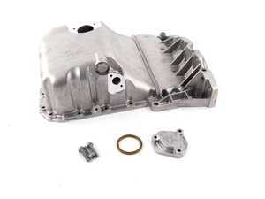 ES#2162758 - 058103598C - Oil Pan Kit - Includes oil level sensor cover with gasket and hardware - Assembled By ECS - Audi Volkswagen