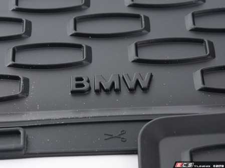 ES#120841 - 51470429147 - Rubber Floor Mat Set - Rear - Keep your interior looking like new - Genuine BMW - BMW