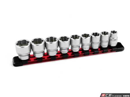 ES#3980674 - OEM22967 - 9 Piece Nut & Bolt Extractor Socket Set-3/8" Drive - Get out of trouble with this handy Set - OEM Tools - Audi BMW Volkswagen Mercedes Benz MINI Porsche