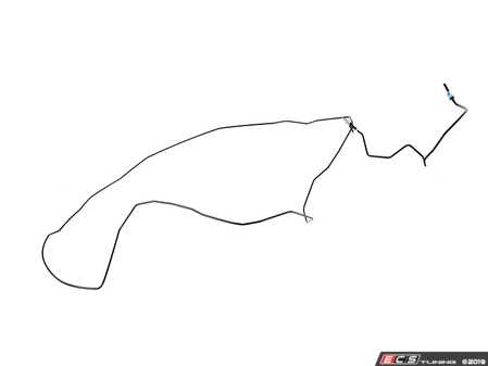 ES#3082625 - 34326865583 - Pipe - Dsc - Hydraulic Unit- - Brake line that goes from the abs unit to the left rear brake - Genuine BMW - BMW