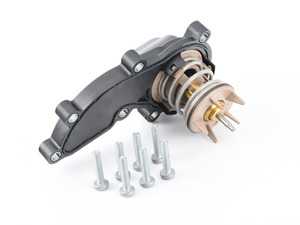 ES#3706618 - 06e121111alkt5KT - Thermostat Replacement Kit - Maintain proper operating temperature with a new thermostat, housing and hardware - Genuine Volkswagen Audi - Audi