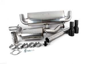 ES#3537138 - SSXVW456 - 3" Cat-Back Exhaust System - Resonated - Featuring matte black Cerakote Black GT-100 tips - Milltek Sport - Volkswagen