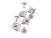 ES#2997 - 8D0805960121 - Rear Belly Pan Installation Hardware Kit - Includes four metal screws/washers & four speed nuts/clips - Assembled By ECS - Audi Volkswagen