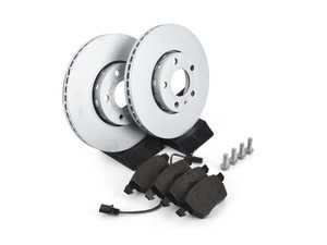 ES#2972612 - 8e0615301q1KT1 - Front Brake Service Kit - Includes Genuine Rotors & Pads - Genuine Volkswagen Audi - Volkswagen