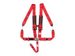 ES#4005727 - LL53007B - Red 5-Point Latch & Link - Upgrade your factory seat belts with these Corbeau 5-Point Harness belts - Corbeau - Audi BMW Volkswagen Mercedes Benz MINI Porsche