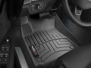 ES#2837690 - 444201 - Front FloorLiner DigitalFit - Black - Laser measured for perfect fitment and ultimate protection against moisture and debris - WeatherTech - Audi