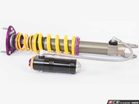 ES#3625832 - 3a7200bhKT - KW Coilover Kit Variant 4 - 3-Way Adjustable Dampening - Developed exclusively for super sports cars, sports cars and performance sedans, V4 coilovers are the ultimate in coilover technology featuring 3-way adjustable dampening and leading race technology for the highest street and track coilovers available. - KW Suspension - BMW